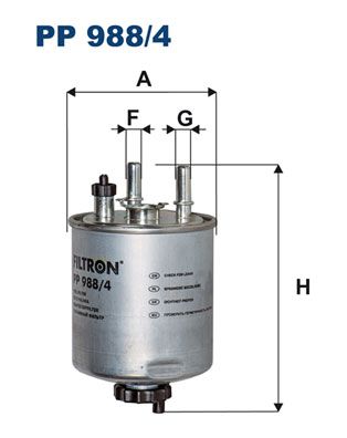 FILTRON Топливный фильтр PP 988/4