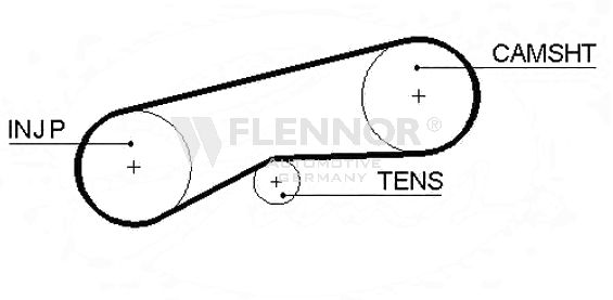 FLENNOR Зубчатый ремень 4982