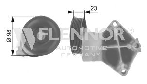 FLENNOR įtempiklio skriemulys, V formos rumbuotas diržas FA23996