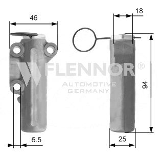 FLENNOR vibracijos slopintuvas, paskirstymo diržas FD99022