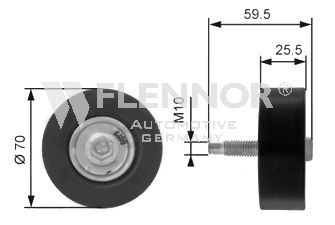 FLENNOR Паразитный / ведущий ролик, поликлиновой ремень FU99380