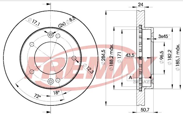 FREMAX Тормозной диск BD-0008