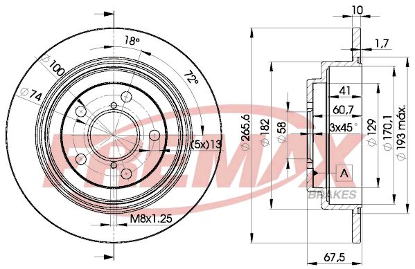 FREMAX Тормозной диск BD-0034