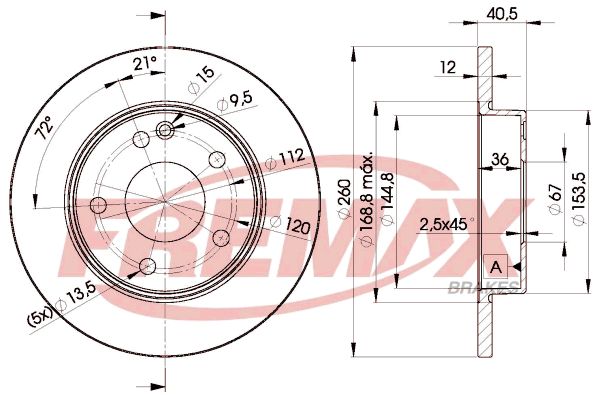 FREMAX stabdžių diskas BD-0112