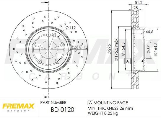 FREMAX Тормозной диск BD-0120