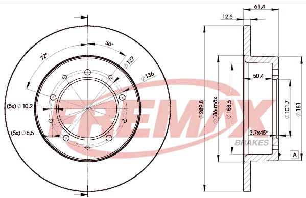 FREMAX Тормозной диск BD-0461