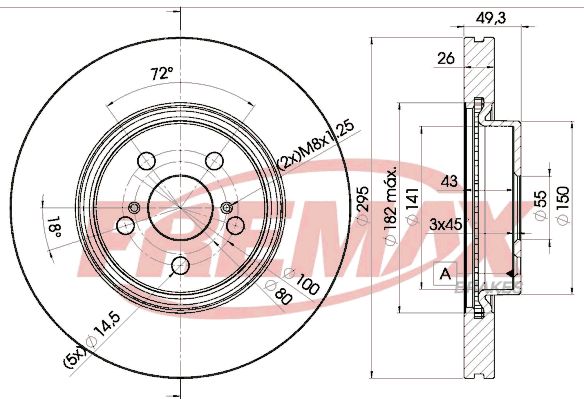 FREMAX stabdžių diskas BD-0505