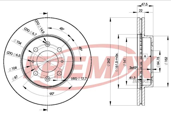 FREMAX Тормозной диск BD-0830