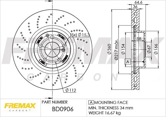 FREMAX Тормозной диск BD-0906