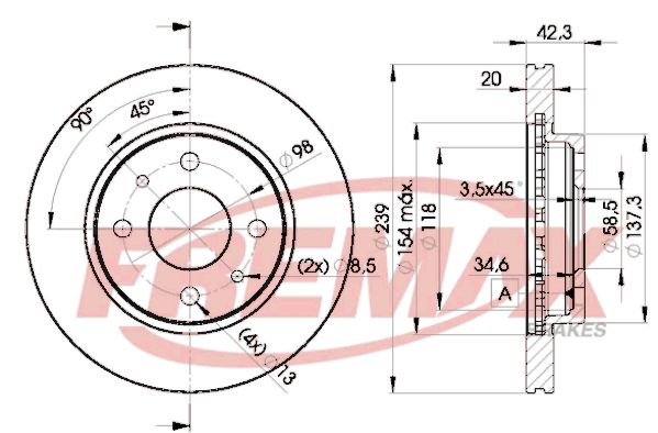 FREMAX Тормозной диск BD-1072