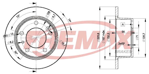 FREMAX stabdžių diskas BD-2062