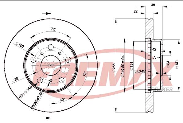 FREMAX Тормозной диск BD-2090