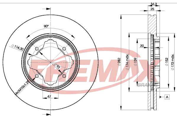 FREMAX Тормозной диск BD-2582