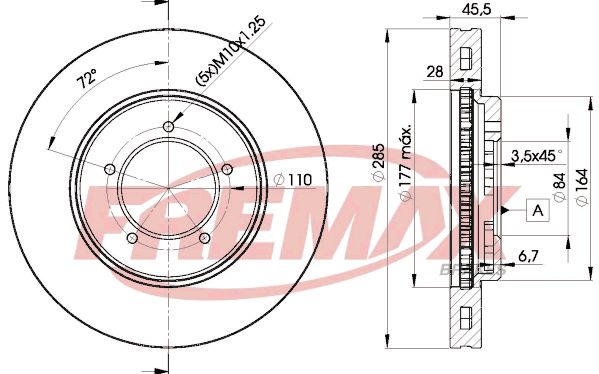 FREMAX stabdžių diskas BD-2610