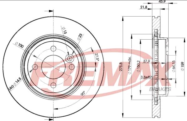 FREMAX stabdžių diskas BD-2891