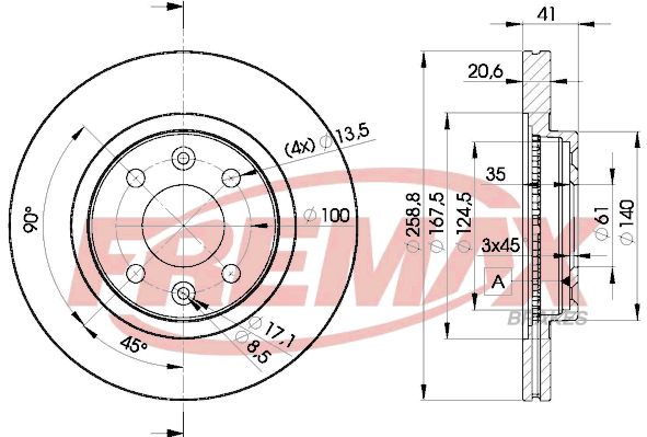 FREMAX stabdžių diskas BD-3550