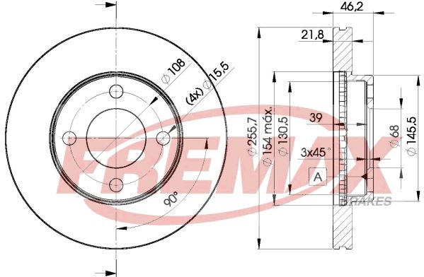 FREMAX stabdžių diskas BD-3633