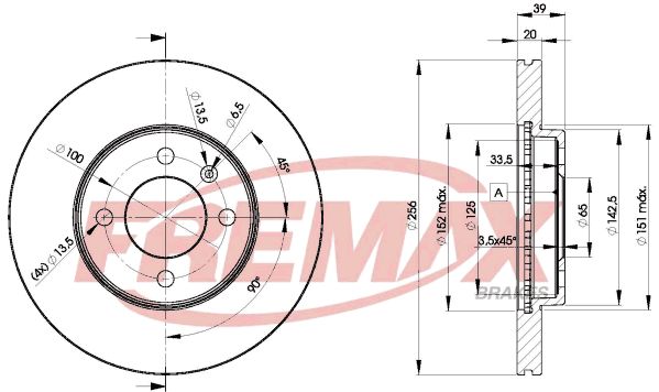 FREMAX stabdžių diskas BD-3790