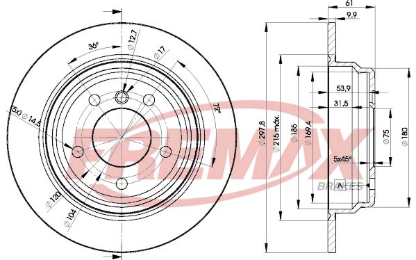 FREMAX Тормозной диск BD-4129