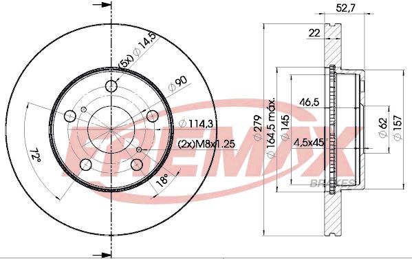 FREMAX stabdžių diskas BD-4407