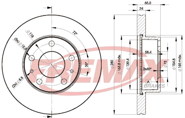 FREMAX stabdžių diskas BD-4681