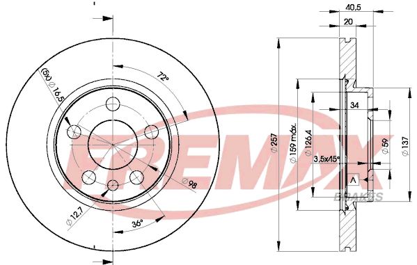 FREMAX Тормозной диск BD-4683