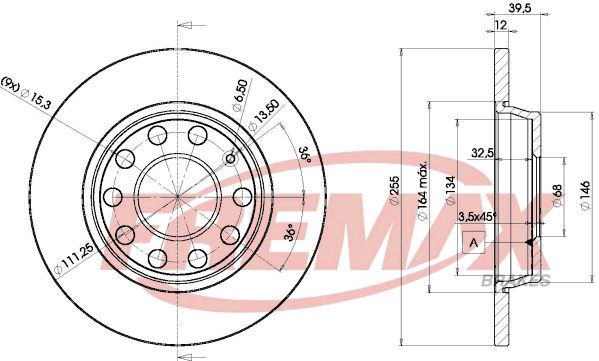 FREMAX Тормозной диск BD-5309