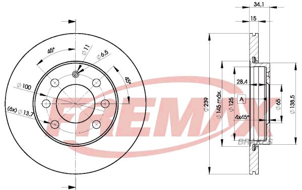 FREMAX Тормозной диск BD-5607