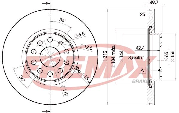 FREMAX Тормозной диск BD-5618