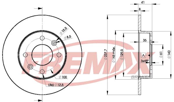 FREMAX stabdžių diskas BD-6947