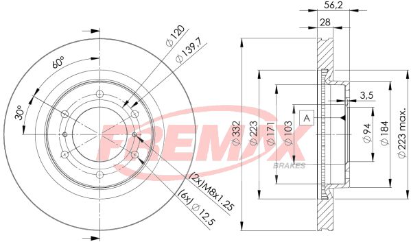 FREMAX Тормозной диск BD-7113