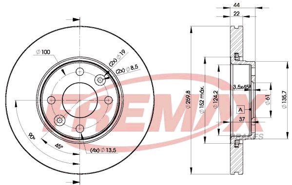 FREMAX Тормозной диск BD-7795