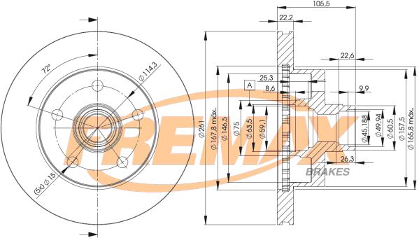 FREMAX stabdžių diskas BD-7920