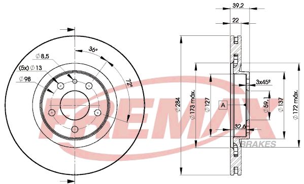 FREMAX Тормозной диск BD-7948