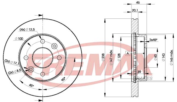 FREMAX stabdžių diskas BD-9109