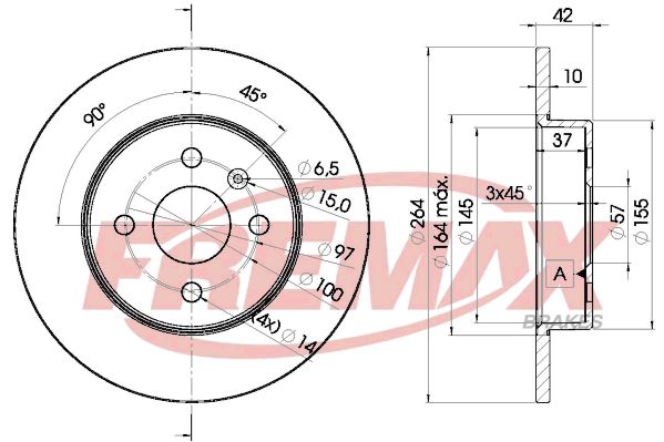 FREMAX Тормозной диск BD-9116