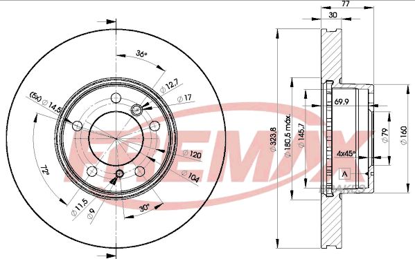 FREMAX Тормозной диск BD-9895