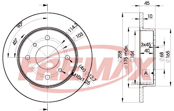 FREMAX Тормозной диск BD-9901