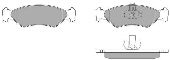 FREMAX Комплект тормозных колодок, дисковый тормоз FBP-0681-01