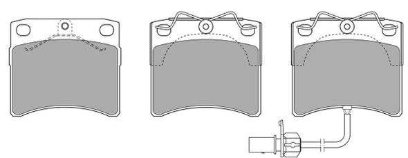 FREMAX Комплект тормозных колодок, дисковый тормоз FBP-0842-01