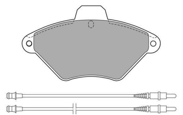 FREMAX Комплект тормозных колодок, дисковый тормоз FBP-0887