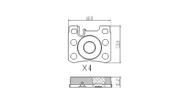 FREMAX Комплект тормозных колодок, дисковый тормоз FBP-0927