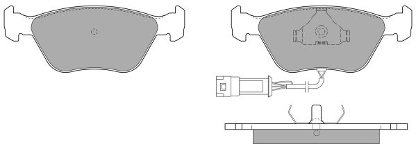 FREMAX Комплект тормозных колодок, дисковый тормоз FBP-1028-01
