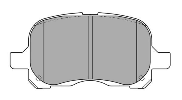 FREMAX Комплект тормозных колодок, дисковый тормоз FBP-1242