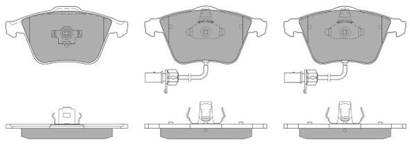 FREMAX Комплект тормозных колодок, дисковый тормоз FBP-1302-01