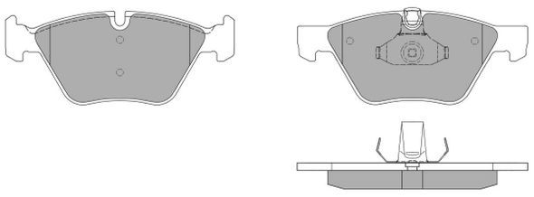 FREMAX Комплект тормозных колодок, дисковый тормоз FBP-1437
