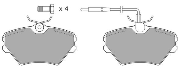 FREMAX Комплект тормозных колодок, дисковый тормоз FBP-1515