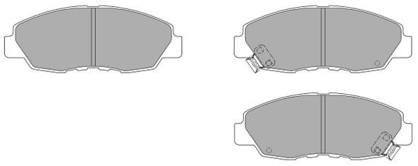 FREMAX Комплект тормозных колодок, дисковый тормоз FBP-1529
