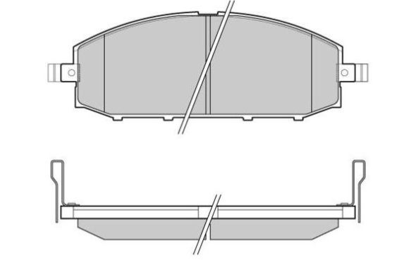 FREMAX Комплект тормозных колодок, дисковый тормоз FBP-1687