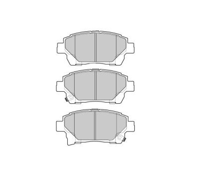FREMAX Комплект тормозных колодок, дисковый тормоз FBP-1740